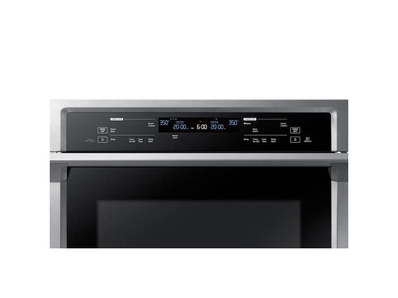 30" Smart Double Electric Wall Oven with Steam Cook in Stainless Steel NV51K6650DSAA