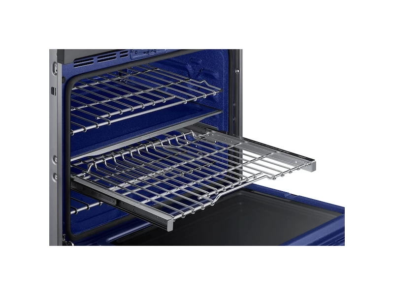 30" Smart Double Wall Oven with Flex Duo™ in Black Stainless Steel NV51K7770DGAA
