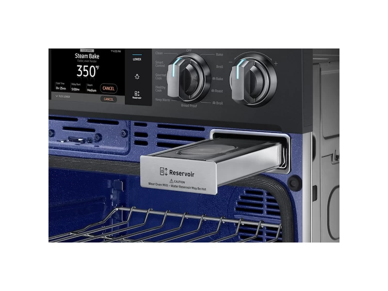 30" Smart Double Wall Oven with Flex Duo™ in Black Stainless Steel NV51K7770DGAA