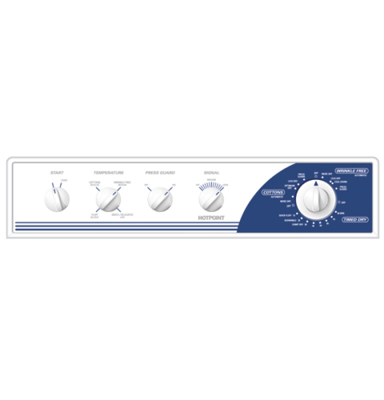 Hotpoint 7.0 Cu. Ft. Super Capacity Electric Dryer White NWSR483EBWW Picture 1
