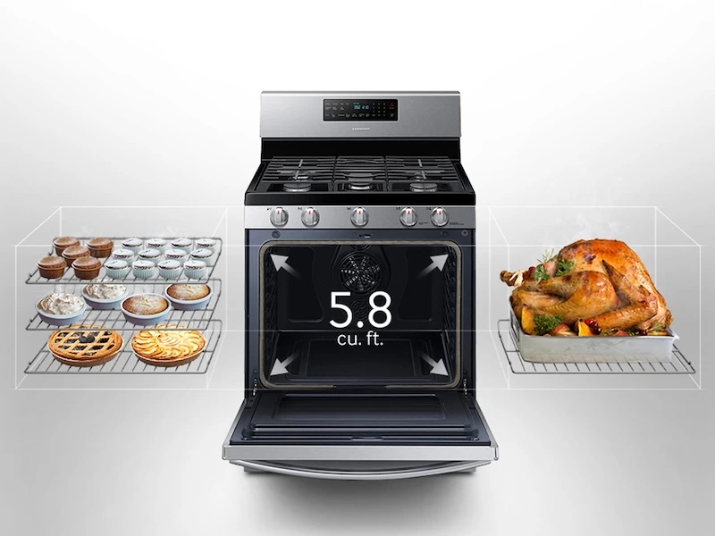 5.8 cu. ft. Freestanding Gas Range with Convection NX58H5600SSAA