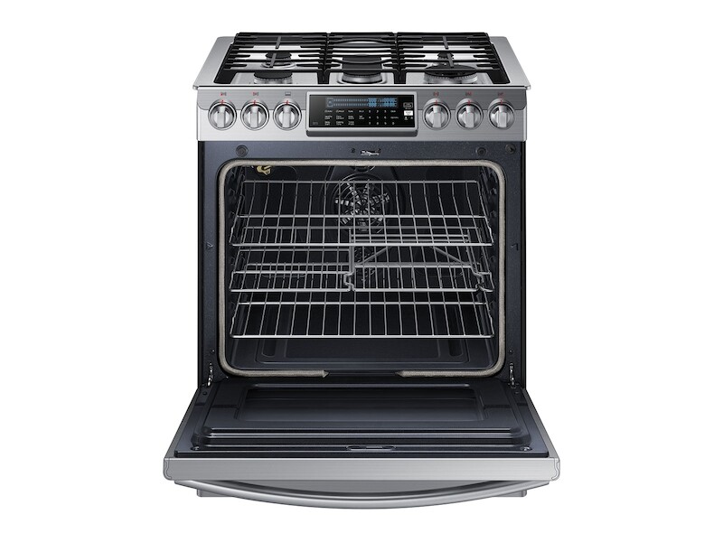 5.8 cu. ft. Slide-In Gas Range with True Convection NX58H9500WSAA