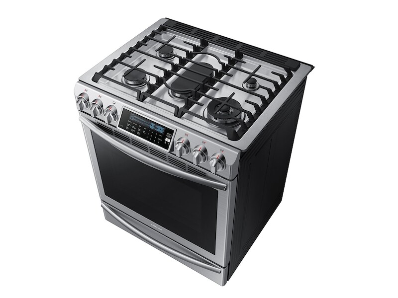 5.8 cu. ft. Slide-In Gas Range with True Convection NX58H9500WSAA