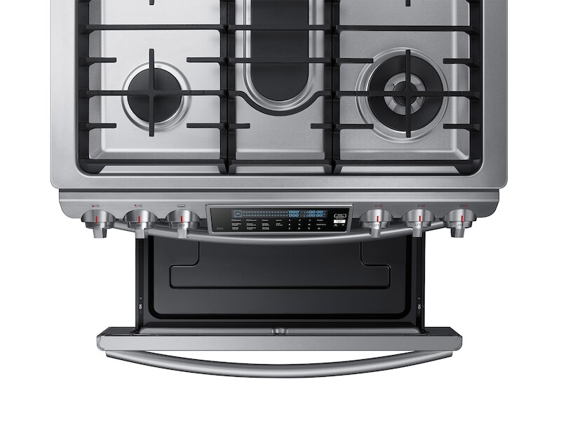 5.8 cu. ft. Slide-In Gas Range with True Convection NX58H9500WSAA