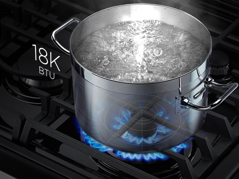 5.8 cu. ft. Slide-In Gas Range with True Convection NX58K9500WGAA