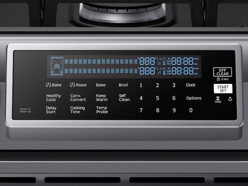 5.8 cu. ft. Slide-In Gas Range with True Convection NX58K9500WGAA