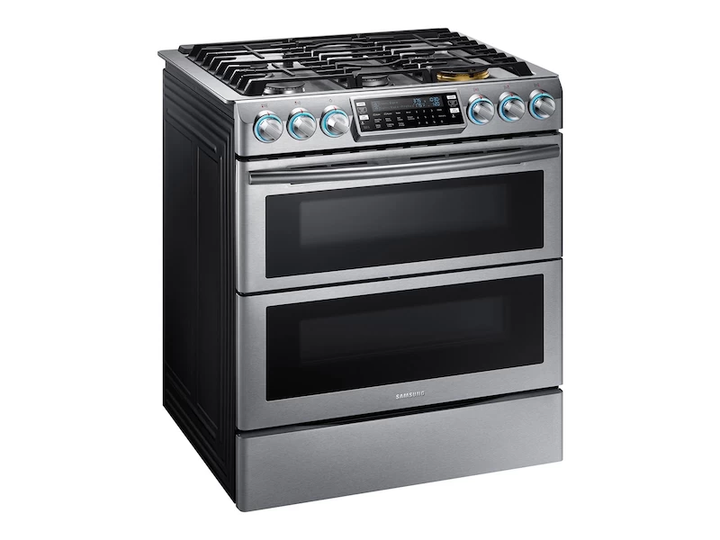5.8 cu. ft. Slide-In Gas Range with Flex Duo & Dual Door NX58K9850SSAA