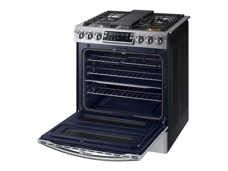 5.8 cu. ft. Slide-In Gas Range with Flex Duo & Dual Door NX58K9850SSAA