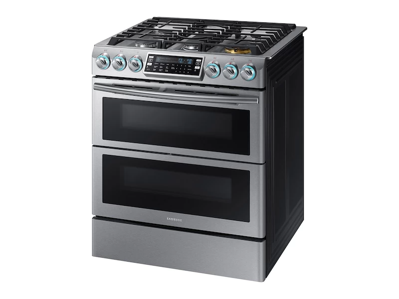 5.8 cu. ft. Slide-In Gas Range with Flex Duo & Dual Door NX58K9850SSAA
