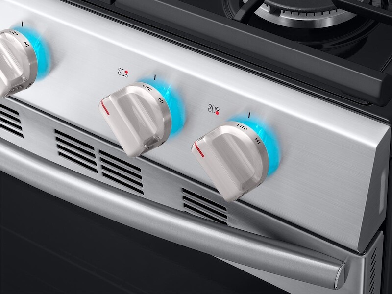 5.8 cu. ft. Freestanding Gas Range with True Convection and Steam Reheat in Stainless Steel NX58M6650WG