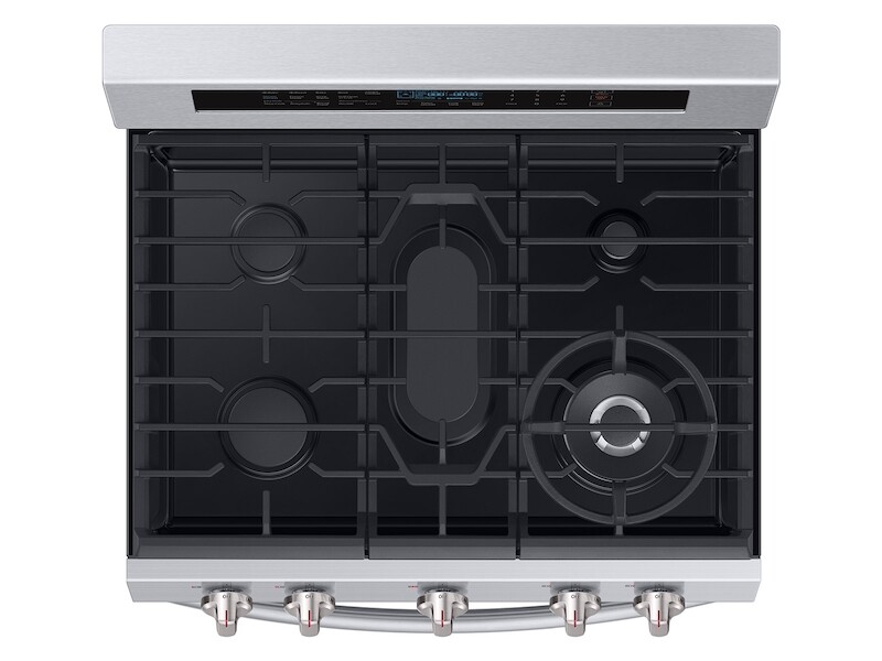 5.8 cu. ft. Freestanding Gas Range with True Convection and Steam Reheat in Stainless Steel NX58M6650WG