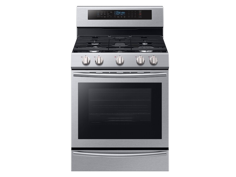 5.8 cu. ft. Freestanding Gas Range with True Convection and Steam Reheat in Stainless Steel NX58M6650WG