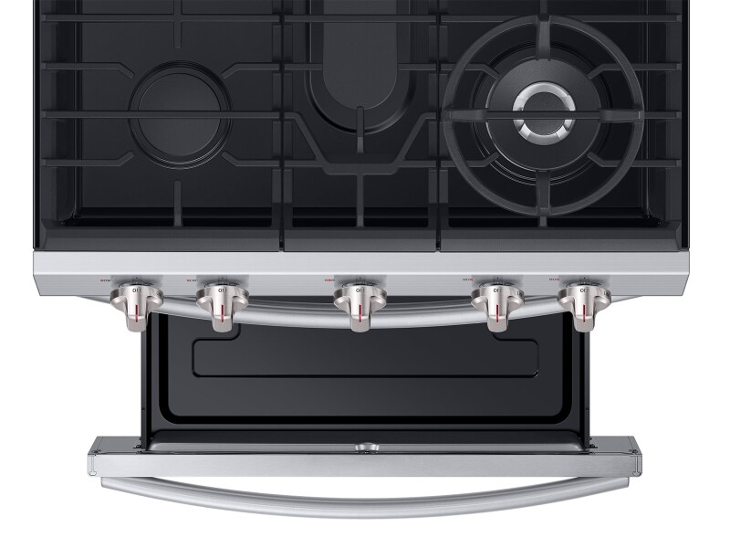 5.8 cu. ft. Freestanding Gas Range with True Convection and Steam Reheat in Stainless Steel NX58M6650WG
