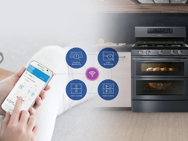 5.8 cu ft. Smart Freestanding Gas Range with Flex Duo & Dual Door NX58M6850SGAA