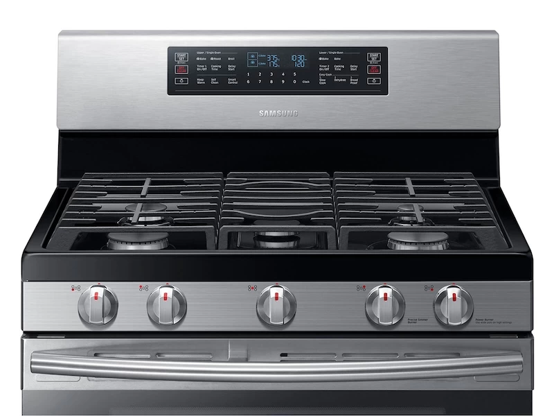 5.8 cu ft. Smart Freestanding Gas Range with Flex Duo & Dual Door NX58M6850SSAA