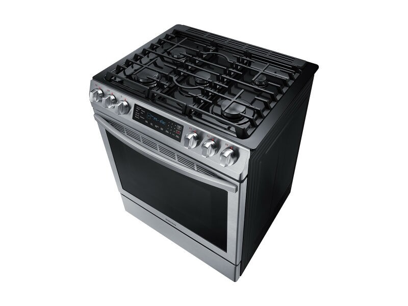5.8 cu. ft. Slide-in Gas Range with Convection in Stainless Steel view 6