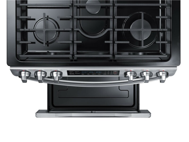 5.8 cu. ft. Slide-in Gas Range with Convection in Stainless Steel view 7