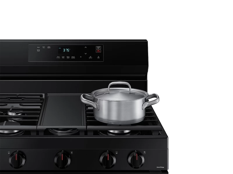 6.0 cu. ft. Smart Freestanding Gas Range with Integrated Griddle NX60A6111SBAA