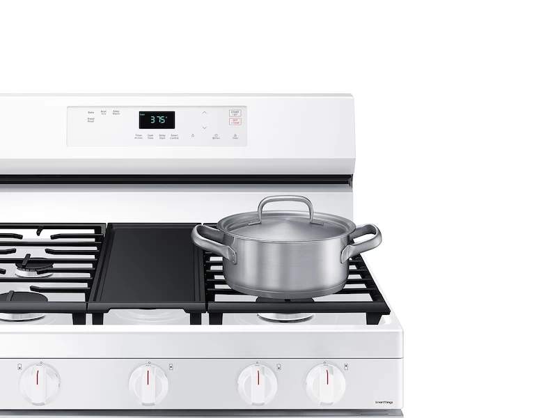 6.0 cu. ft. Smart Freestanding Gas Range with Integrated Griddle NX60A6111SWAA