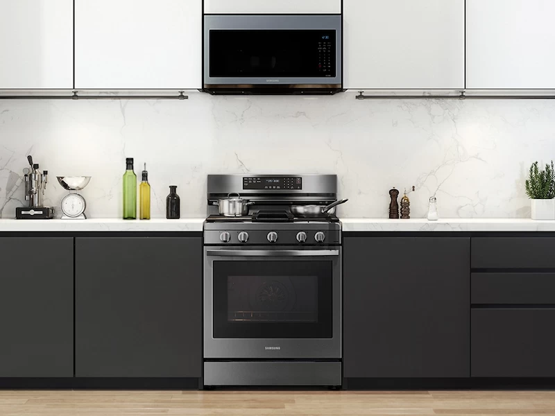 6.0 cu. ft. Smart Freestanding Gas Range with No-Preheat Air Fry and Convection+ in Black Stainless Steel NX60A6711SGAA