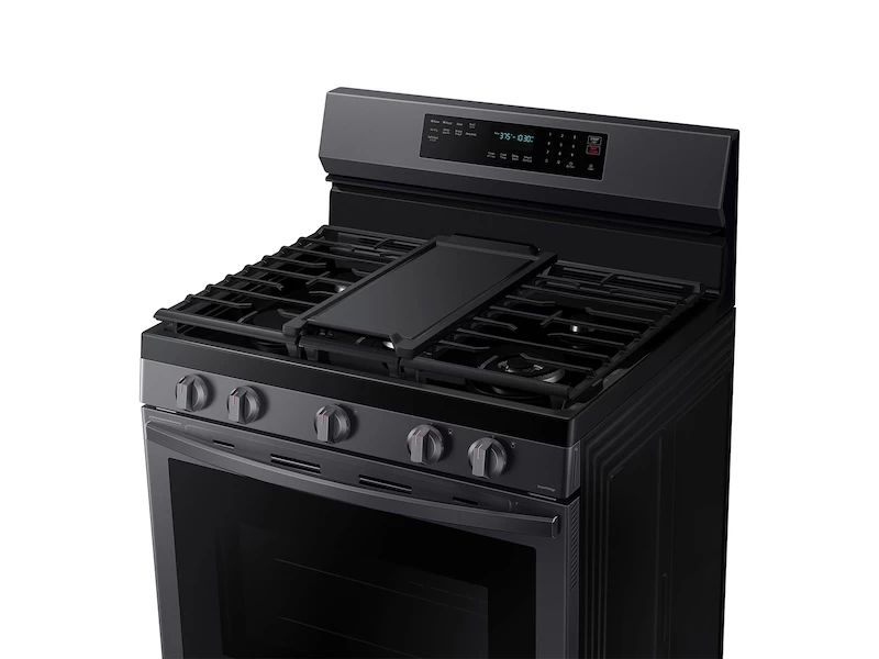 6.0 cu. ft. Smart Freestanding Gas Range with No-Preheat Air Fry and Convection+ in Black Stainless Steel NX60A6711SGAA