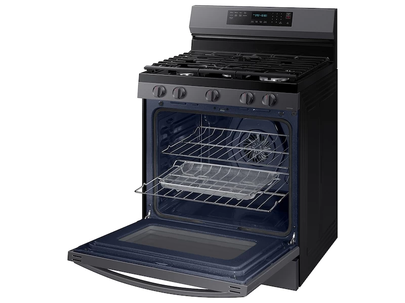6.0 cu. ft. Smart Freestanding Gas Range with No-Preheat Air Fry and Convection+ in Black Stainless Steel NX60A6711SGAA