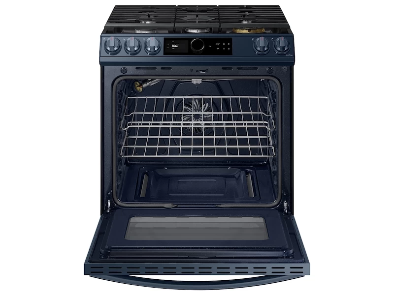 Bespoke Smart Slide-in Gas Range 6.0 cu. ft. with Smart Dial, Air Fry & Wi-Fi NX60A8711QNAA