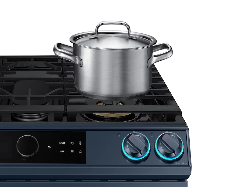 Bespoke Smart Slide-in Gas Range 6.0 cu. ft. with Smart Dial, Air Fry & Wi-Fi NX60A8711QNAA