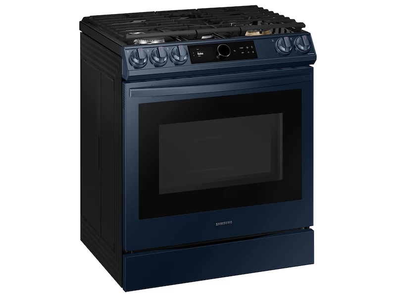 Bespoke Smart Slide-in Gas Range 6.0 cu. ft. with Smart Dial, Air Fry & Wi-Fi NX60A8711QNAA