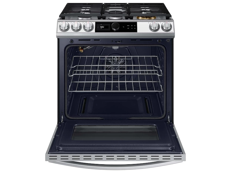 Bespoke Smart Slide-in Gas Range 6.0 cu. ft. with Smart Dial, Air Fry & Wi-Fi NX60BB871112AA