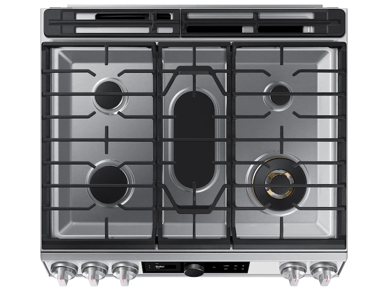 Bespoke Smart Slide-in Gas Range 6.0 cu. ft. with Smart Dial, Air Fry & Wi-Fi NX60BB871112AA