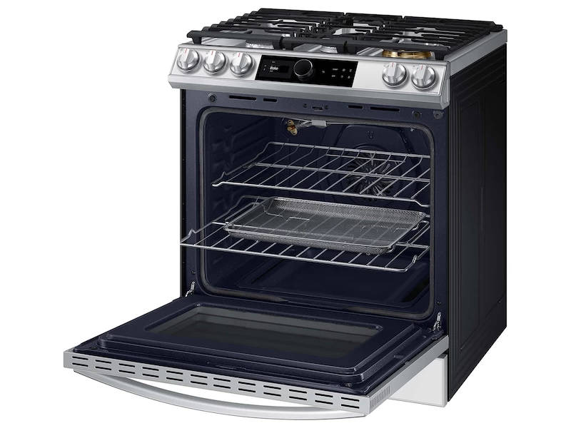 Bespoke Smart Slide-in Gas Range 6.0 cu. ft. with Smart Dial, Air Fry & Wi-Fi NX60BB871112AA