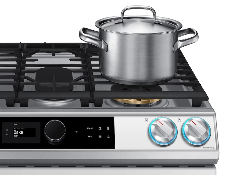 Bespoke Smart Slide-in Gas Range 6.0 cu. ft. with Smart Dial, Air Fry & Wi-Fi NX60BB871112AA