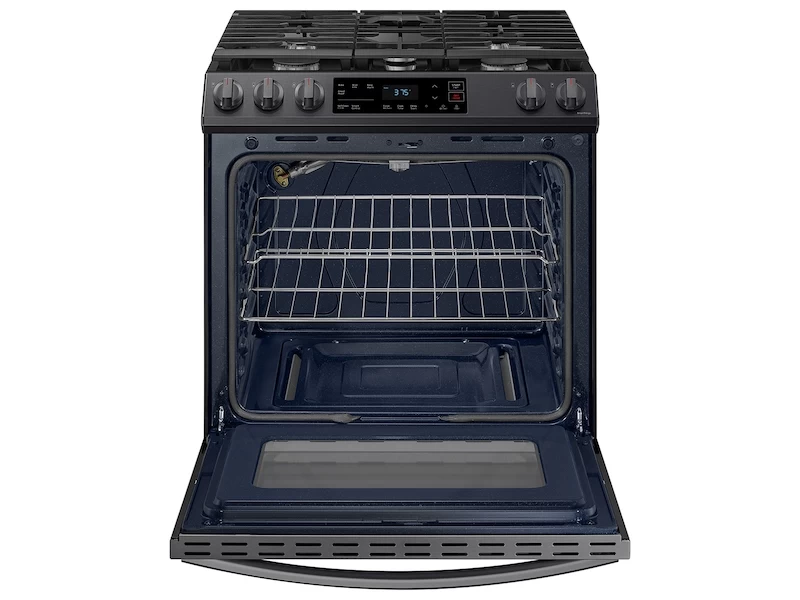 6.0 cu. ft. Smart Slide-in Gas Range in Black Stainless Steel NX60T8111SGAA