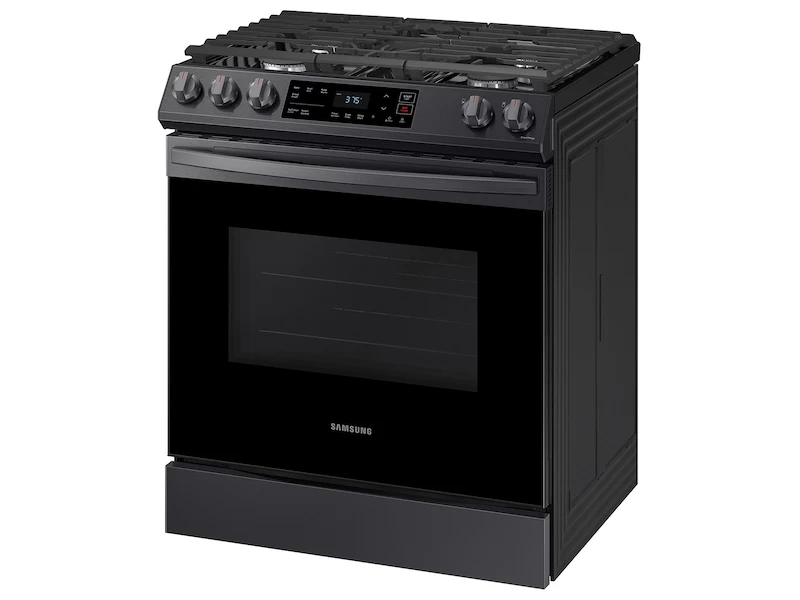 6.0 cu. ft. Smart Slide-in Gas Range in Black Stainless Steel NX60T8111SGAA
