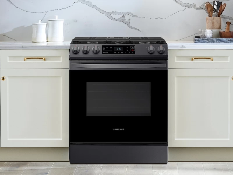 6.0 cu. ft. Smart Slide-in Gas Range in Black Stainless Steel NX60T8111SGAA