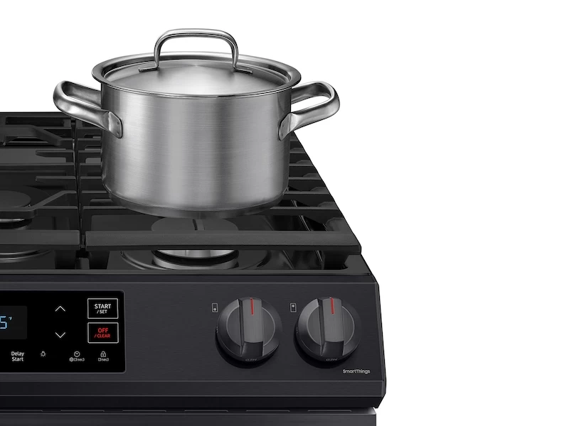 6.0 cu. ft. Smart Slide-in Gas Range in Black Stainless Steel NX60T8111SGAA
