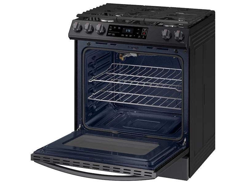 6.0 cu. ft. Smart Slide-in Gas Range in Black Stainless Steel NX60T8111SGAA