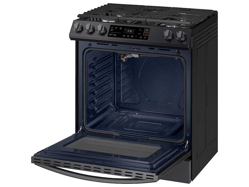 6.0 cu. ft. Smart Slide-in Gas Range in Black Stainless Steel NX60T8111SGAA