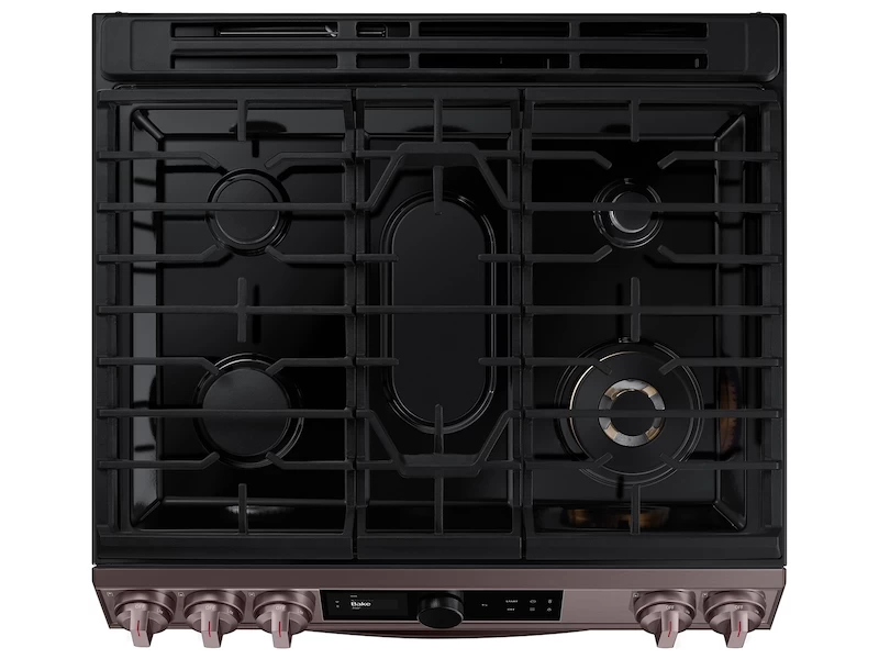 Bespoke Smart Slide-in Gas Range 6.0 cu. ft. with Smart Dial, Air Fry & Wi-Fi NX60T8711STAA