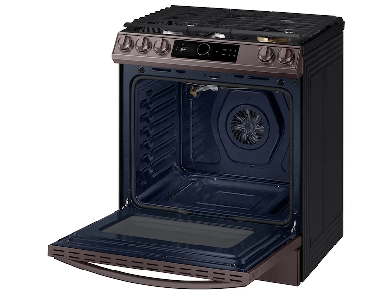 Bespoke Smart Slide-in Gas Range 6.0 cu. ft. with Smart Dial, Air Fry & Wi-Fi NX60T8711STAA
