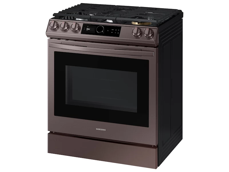 Bespoke Smart Slide-in Gas Range 6.0 cu. ft. with Smart Dial, Air Fry & Wi-Fi NX60T8711STAA