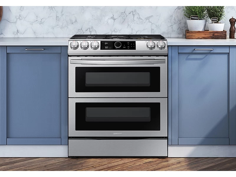 6.0 cu ft. Smart Slide-in Gas Range with Flex Duo, Smart Dial & Air Fry in Stainless Steel NX60T8751SSAA