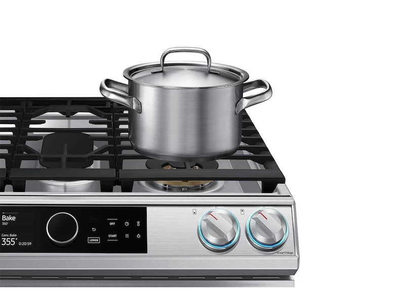 6.0 cu ft. Smart Slide-in Gas Range with Flex Duo, Smart Dial & Air Fry in Stainless Steel NX60T8751SSAA