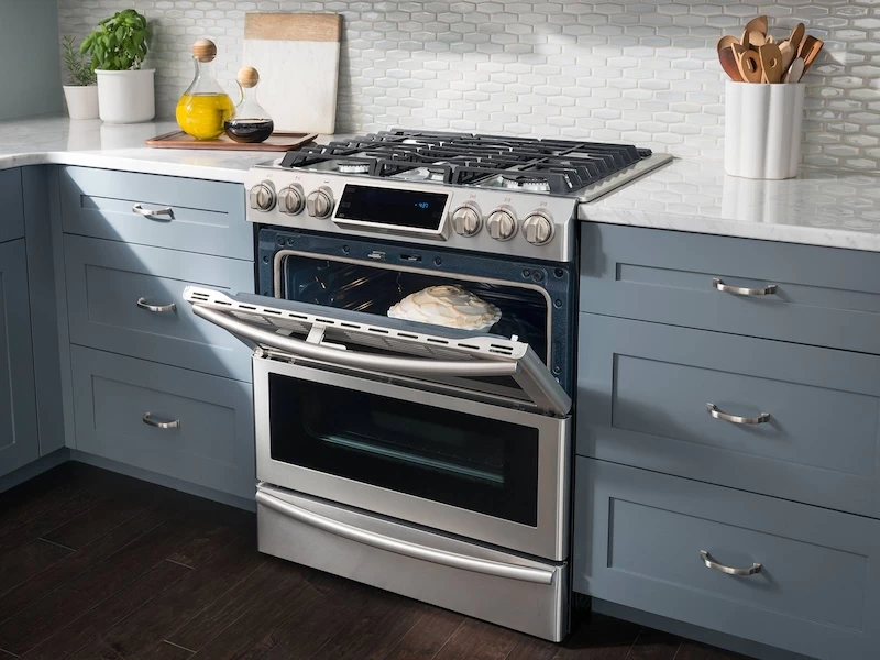 5.8 cu. ft. Slide-in Dual Fuel Range with Flex Duo™ & Dual Door NY58J9850WSAA