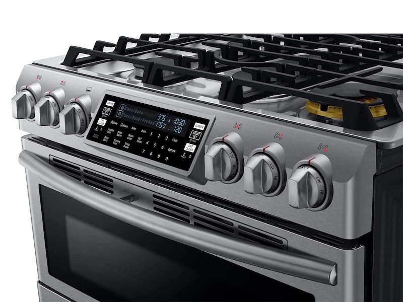 5.8 cu. ft. Slide-in Dual Fuel Range with Flex Duo™ & Dual Door NY58J9850WSAA
