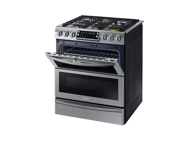 5.8 cu. ft. Slide-in Dual Fuel Range with Flex Duo™ & Dual Door NY58J9850WSAA