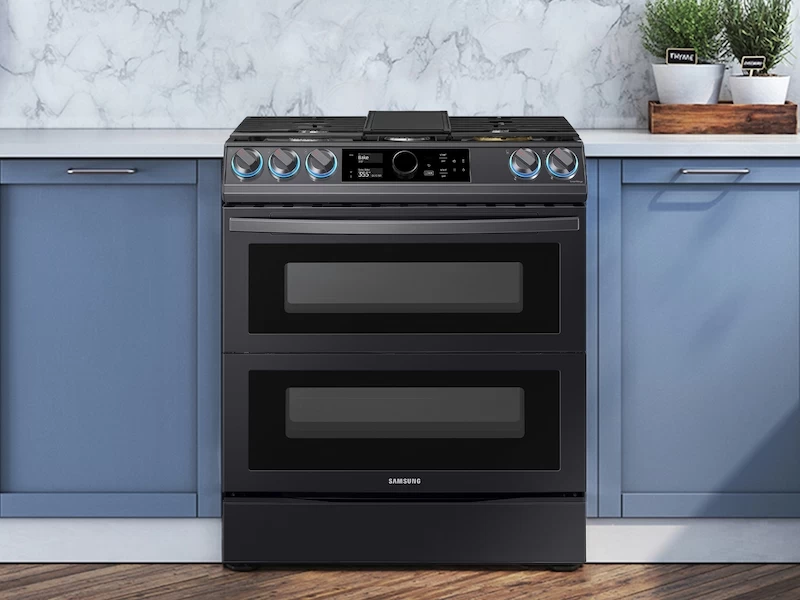 6.3 cu. ft. Flex Duo Front Control Slide-in Dual Fuel Range with Smart Dial, Air Fry, and Wi-Fi NY63T8751SGAA