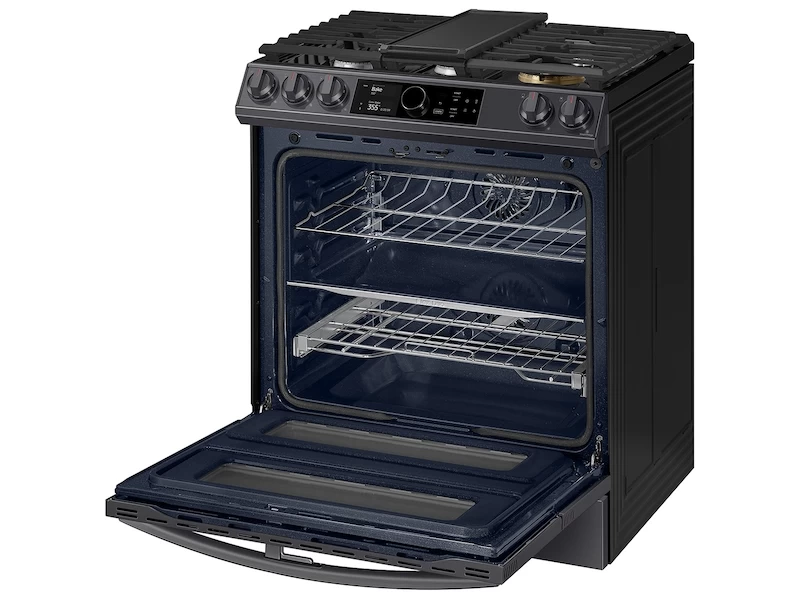 6.3 cu. ft. Flex Duo Front Control Slide-in Dual Fuel Range with Smart Dial, Air Fry, and Wi-Fi NY63T8751SGAA