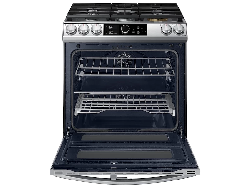 6.3 cu. ft. Flex Duo Front Control Slide-in Dual Fuel Range with Smart Dial, Air Fry, and Wi-Fi NY63T8751SSAA